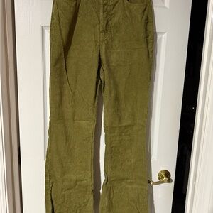 PacSun Women’s Olive Corduroy Flare Pants